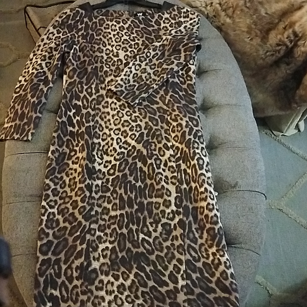 W by worth animal print dress